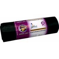 180л AV Мешки д/мусора 70мкр, 10 шт, 90*108 рулон черные